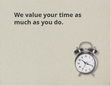Alarm clock illustrating HideItalia's respect for time
