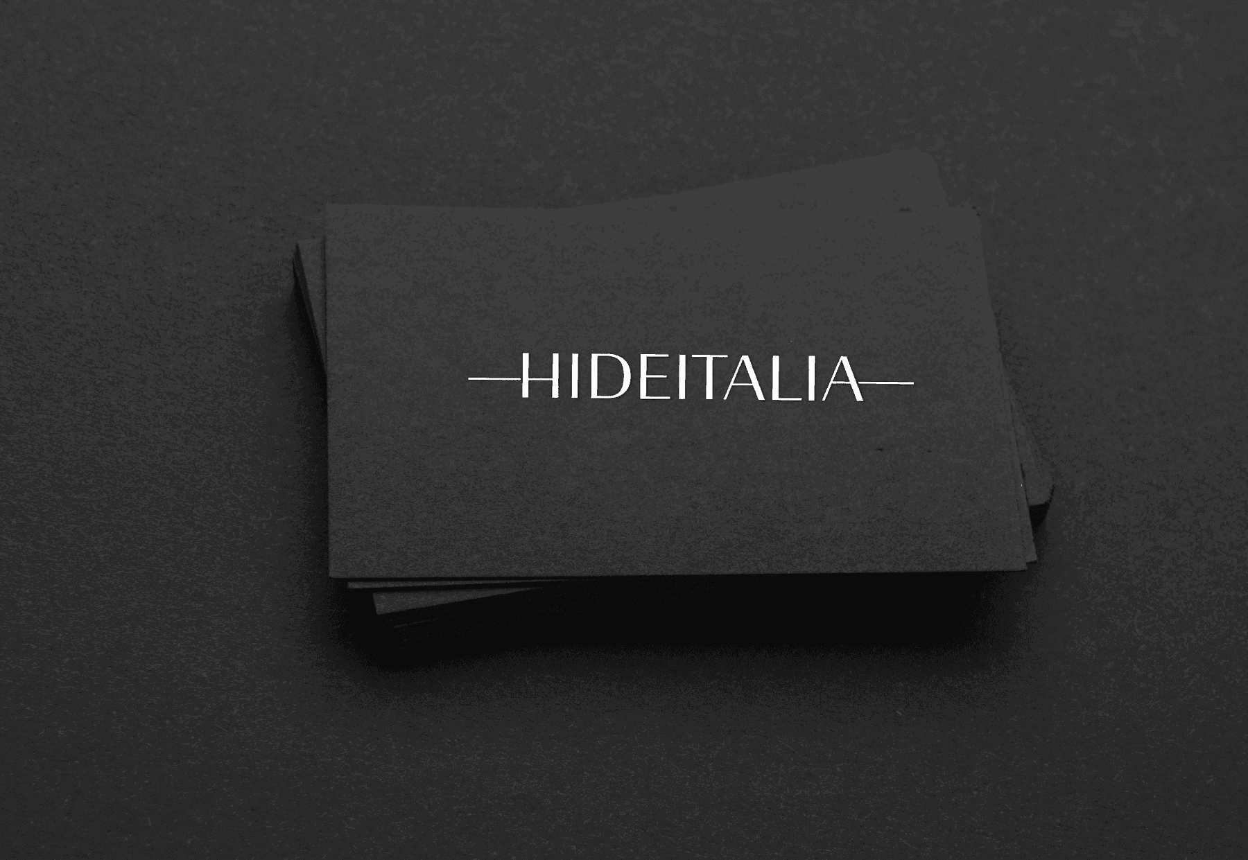 Black HideItalia LeatherMark card